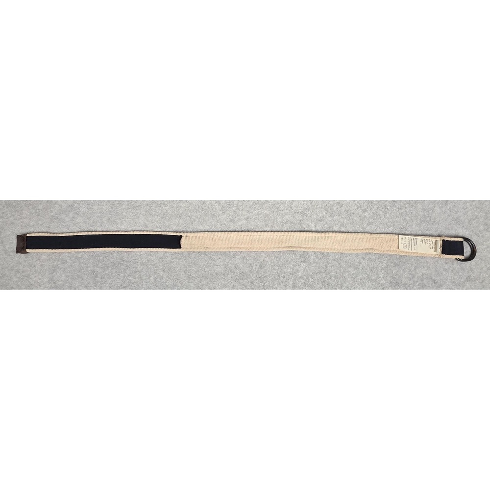 Abercrombie & Fitch‎ D-ring Belt Canvas Belt Womens Size 12 Navy Beige Ring